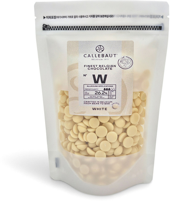 칼리바우트 화이트 초콜릿 커버춰 초콜렛 소분, 1개, 200g