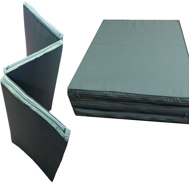 군용 3단 접이식 매트리스 대형 90x200x8cm 국방색 군용매트 군인매트 GG