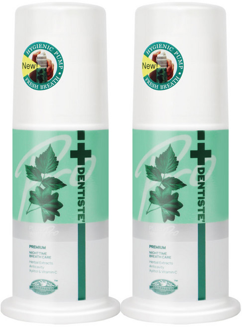 덴티스테 플러스화이트 펌프형 치약, 60g, 2개