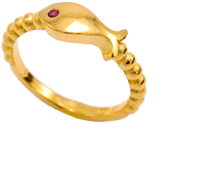 마이웨딩주얼리 24K 순금 99.9% 3.75g 수행정진 물고기 반지