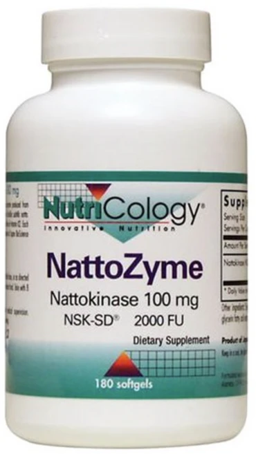 뉴트리콜로지 나토자임 100mg 소프트젤, 180정, 1개 - 쿠팡