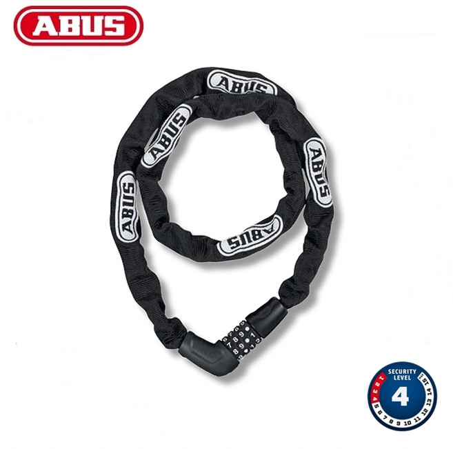 아부스 자전거 체인락 번호키 자물쇠 5805c 75cm, 핑크, 1개