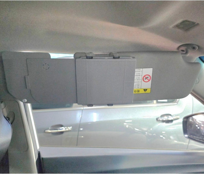 자동차 운전석 차량용 햇빛가리개 선바이저 그느리, 1개, B타입/운전석/그레이(투명스트랩)