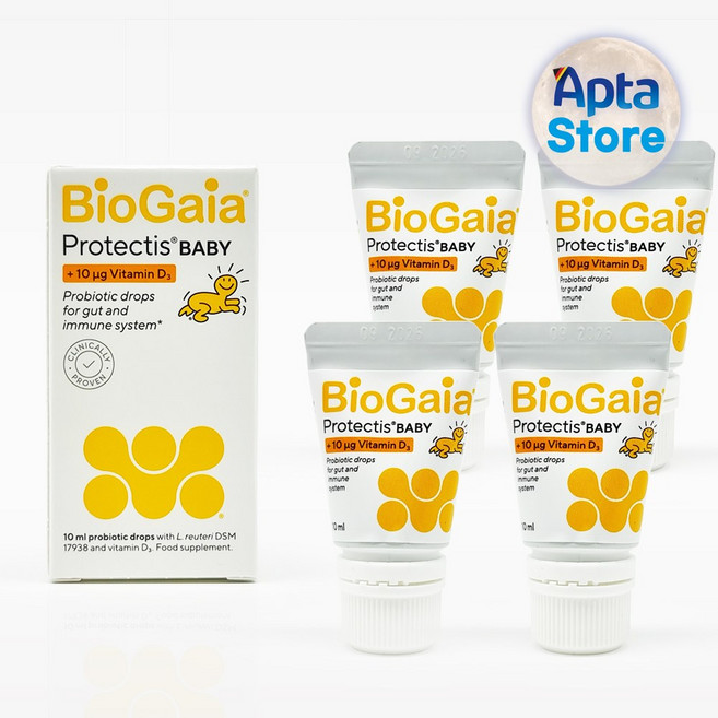 바이오가이아 이지드롭 프로바이오틱스 아기유산균 비타민D3 10ml 4개