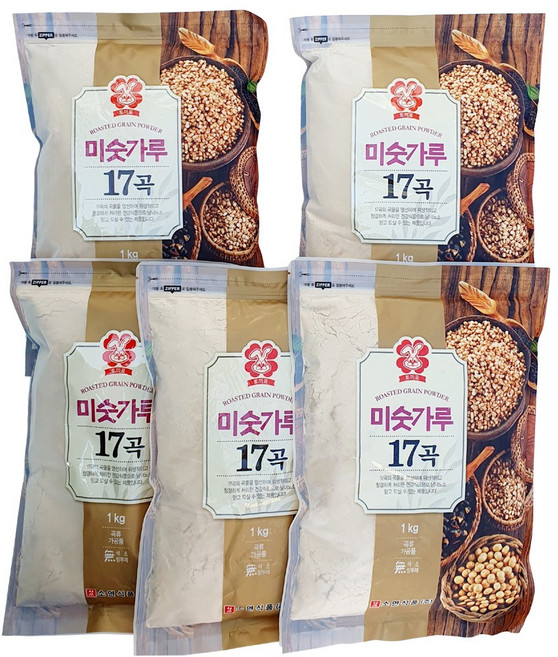 새마원 소연 17곡미숫가루 아침 식사대용 선식 곡물쉐이크, 5개, 1kg