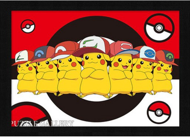 예림당 포켓몬스터 지우의 피카츄 500피스 직소퍼즐액자 YE274230, 퍼즐+우드블랙액자, 1개