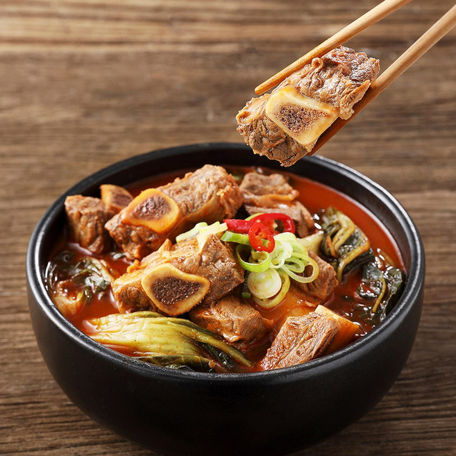 진한식품 얼큰한 바른 우거지갈비탕, 10개, 500g