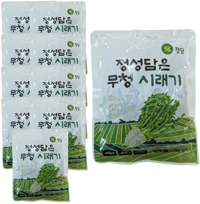 (26년 생산 햇시래기) 펀치볼 정성담은 양구 시래기 / 자연건조 후 삶은 강원도 시래기, 200g, 10개