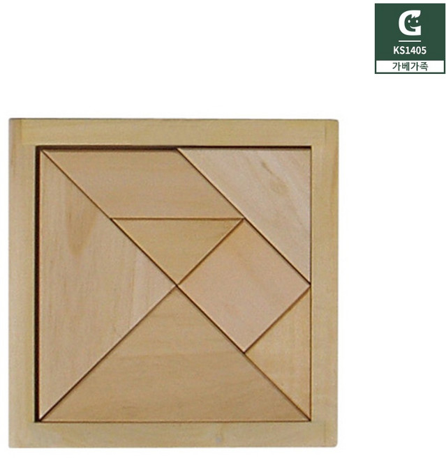 가베가족 KS1405 큰솔원목칠교퍼즐, 1개