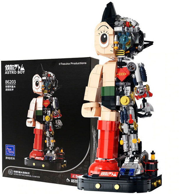 拼奇 PANTASY 86203 AstroBoy 原子小金剛 積木模型, 混合色, 1個