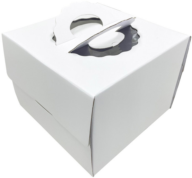 4373. 쉬폰케익박스(상.백색18cm) - 2호 (1개), 1개