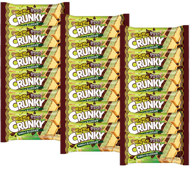 두쫀쿠 크런키 모나카 두바이st 피스타치오맛 아이스크림, 18개, 150ml