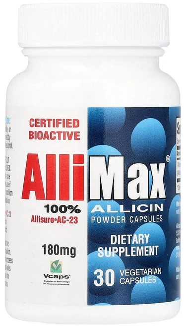 알리맥스 100% 알리신 파우더 캡슐 180mg 베지 캡슐 30정, 1개 - 쿠팡