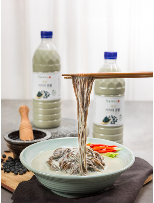 국산서리태1병+국산백태1병+메밀면2팩(총4인분), 900ml, 2개