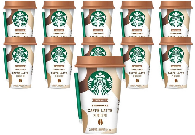 스타벅스 카페라떼, 270ml, 10개