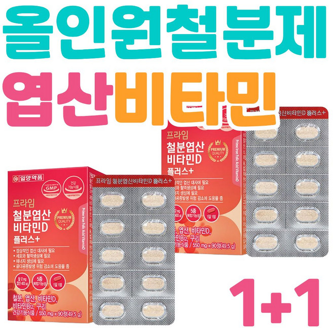 성인여성 올인원철분보충제 생리전후 월경 가임기여성 철분제추천 철분부족증상 데일리 필수영양제 비타민B 비타민C 엽산 구리