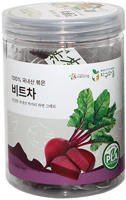 지구마을 생분해필터 PLA 국내산 비트차 삼각티백차, 1개