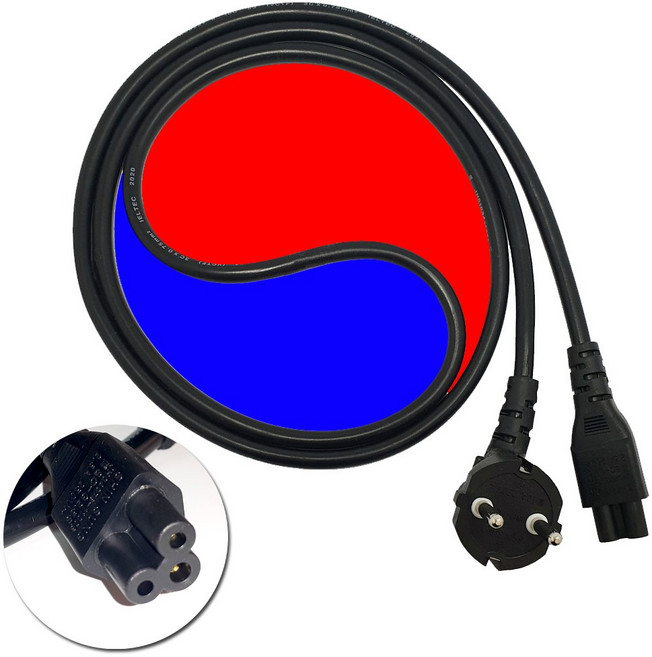 신성 국산 노트북 전원 3구 크로바 케이블 220V 전선 1M, 1개