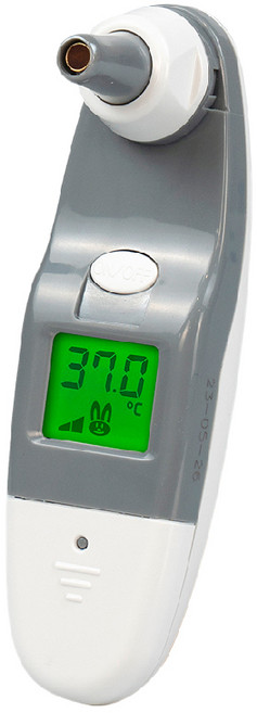 NISSEI 日本精密 MT-50LL 耳溫槍 暖灰色 (附20入耳套) 快速測量 靜音模式 記憶功能, 1個