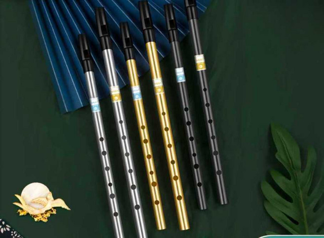 틴휘슬 아일랜드 관악기 백파이프 DC키 아이리쉬, 딥 스페이스 블랙 D 톤