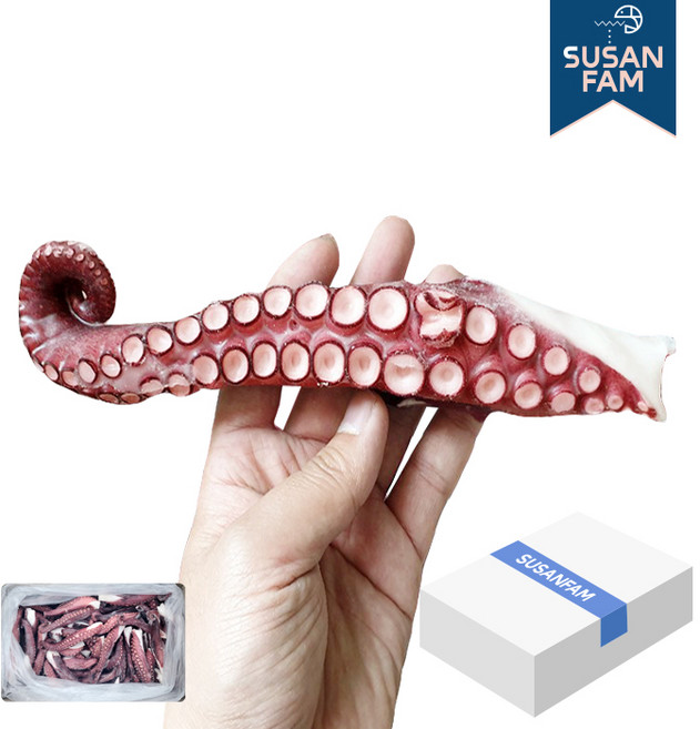 자숙 문어다리 (8kg 9kg) 모리타니아 문어 참문어 수산팜, 8kg 문어다리 대 약300g, 1박스