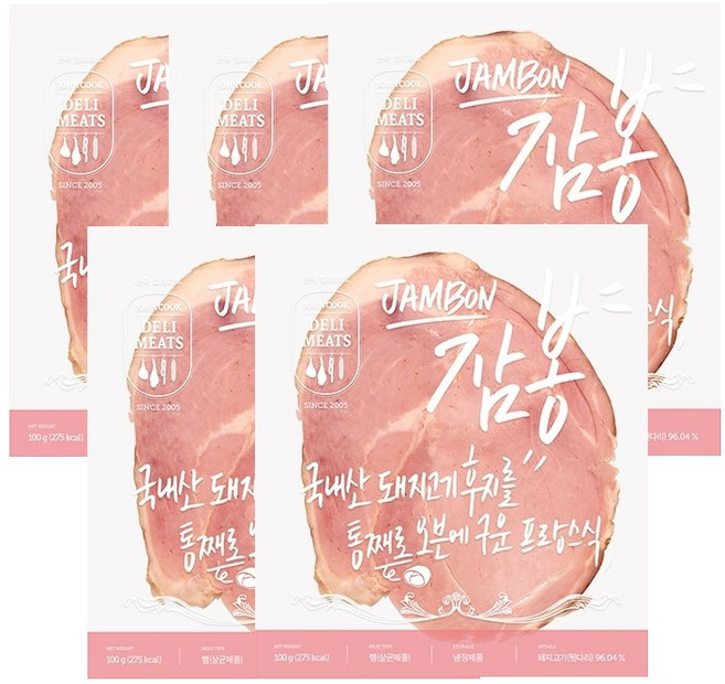 존쿡델리미트 잠봉 100g(냉장) X 5개, 100g