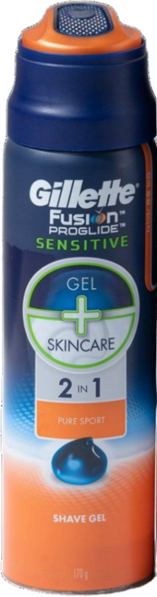 질레트 퓨전 프로글라이드 센서티브 2 in 1 퓨어스포츠 쉐이빙 젤, 170g, 1개