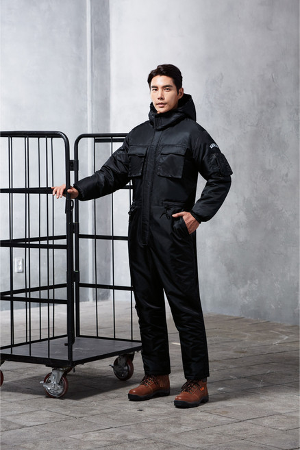 경신코리아 겨울 상하일체형 항공 털 작업복 정비복 배달복 낚시복 KSK173 KSK 174