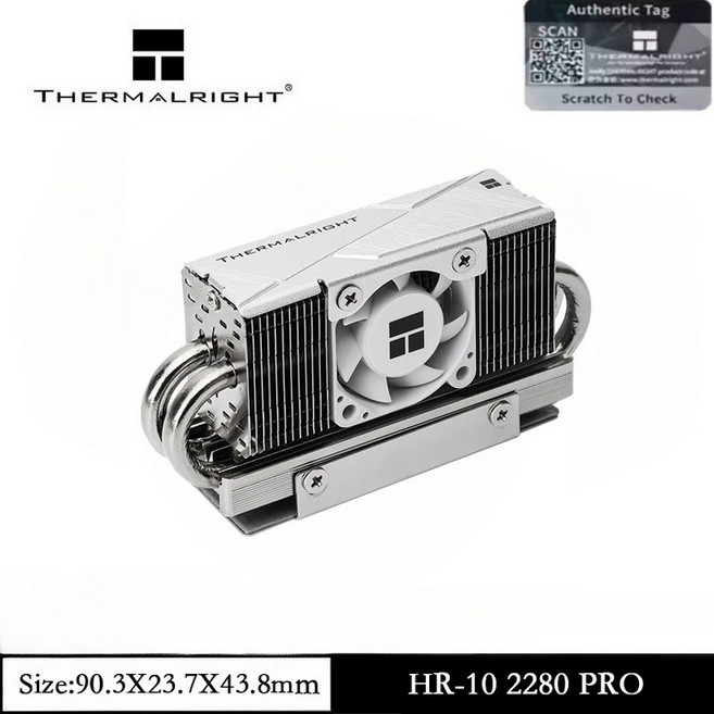 Thermalright HR10 2280 PRO SSD 쿨러 양면 방열판은 14.8W/m.k 실리콘 4 히트파이프 방열판 쿨러를 운반, [03] HR-10 2280 PRO