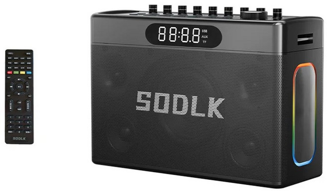 SODLK 기기 PLUS 디스플레이 제어 스피커 화면 블루투스 S1127 잔향 무선 280W 기능 조정 원격, No phone