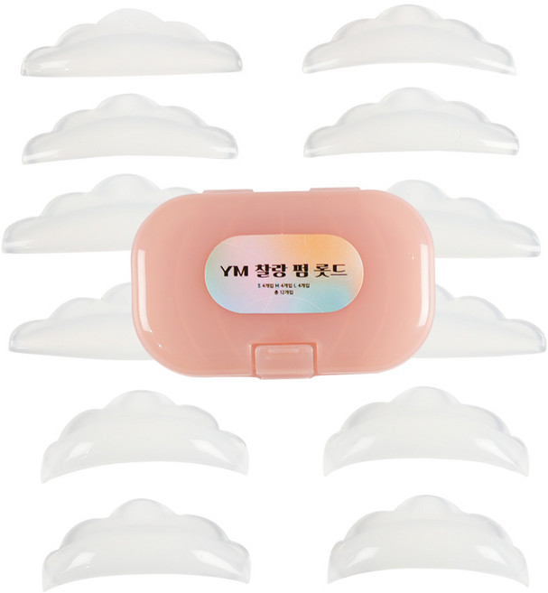 YM 찰랑 속눈썹펌 롯드 L컬 U컬 C컬 6쌍 물방울컬 바짝 노글루 착붙롯드 셀프속눈썹펌, 1개