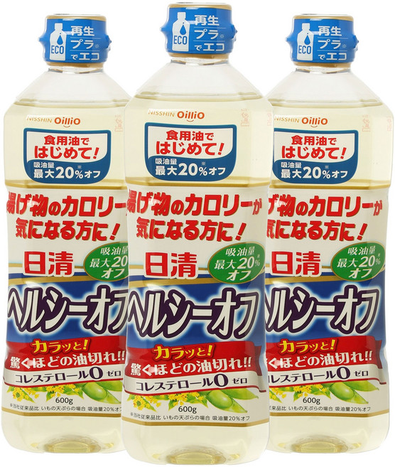 오일리오 헬시 오프 식용유, 3개, 600ml