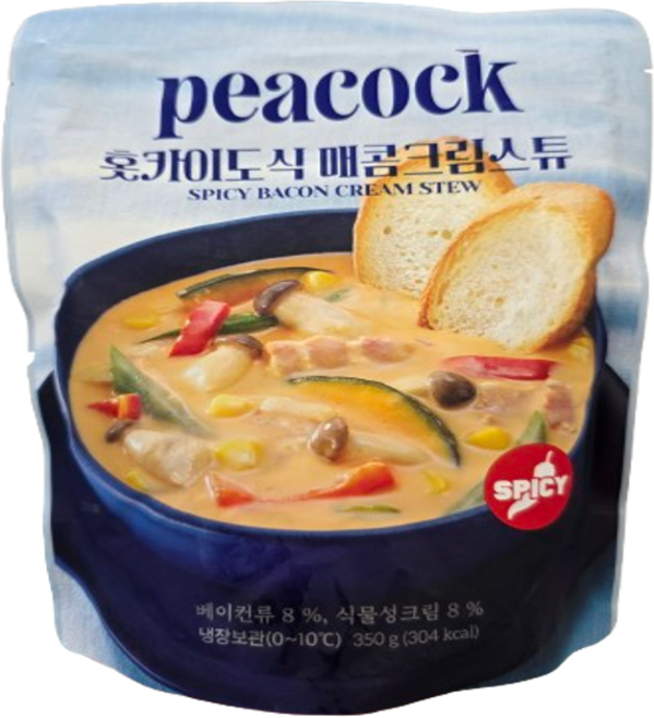 피코크 훗카이도식 매콤 크림 스튜 수량 냉장, 5개, 350g