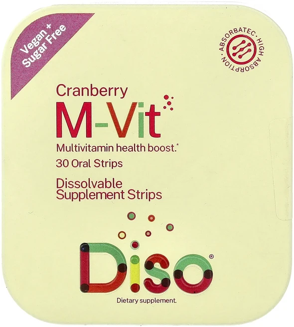 정말좋습니다 Diso M-Vit 크랜베리 구강 스트립 30개 빠르게배송해드릴게요, 1개 - 쿠팡