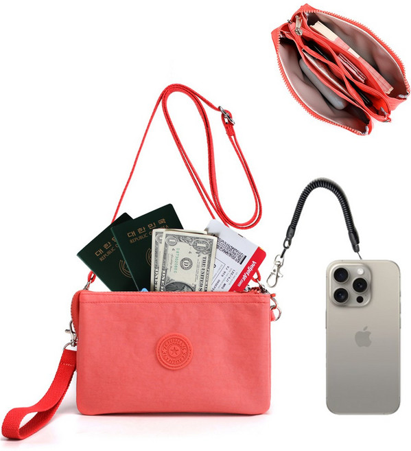 브랜치 여권 미니 크로스백 해외여행 가방