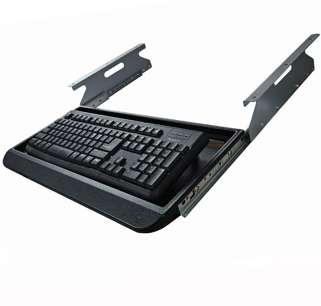 동진가구 키보드트레이 책상선반 받침대 사출 기본형 거치대, 블랙, KB600