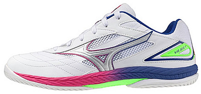 미즈노 탁구화 웨이브 드라이브9 (화이트갤럭시실버)