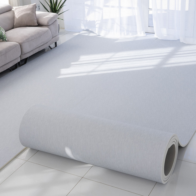 휴팡 디럭스 두께 26mm 고탄성 층간소음 방지 PVC 롤매트 유아 어린이 놀이방매트, 퓨어 린넨