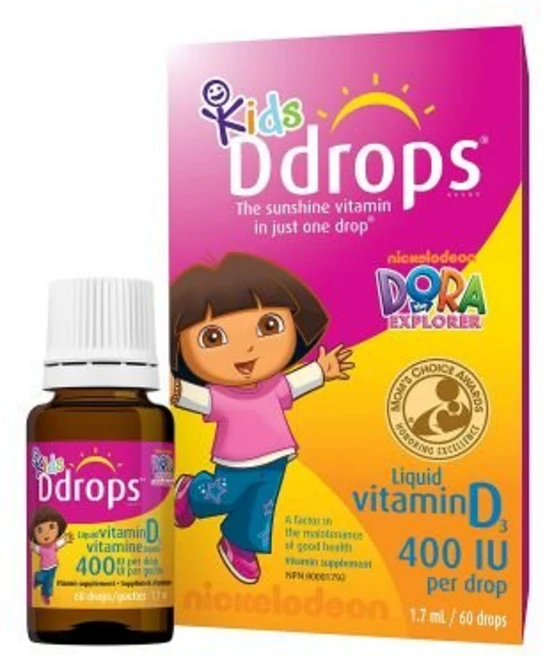 드랍스 비타민 D3400 아이유 키즈 60방울, 60회분, 1개 - 쿠팡