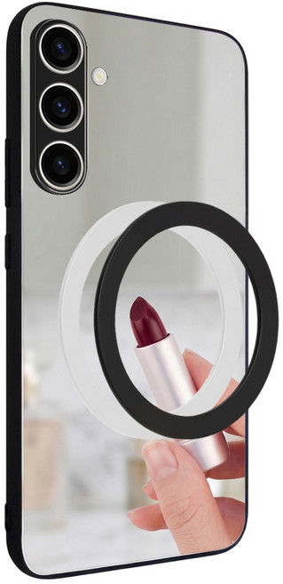 더조은셀러 리얼미러 메탈링 커스텀 맥세이프 플레이트 강화유리 진짜 거울 케이스