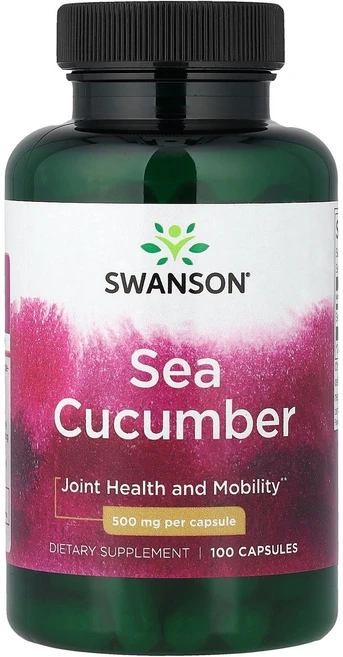 Swanson Sea Cucumber 500 mg 100 Capsules, 스완슨 Swanson, Sea Cucumber, 500 - 쿠팡