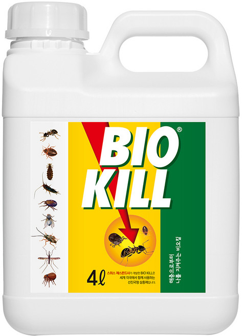 동성제약 친환경 비오킬 살충제, 1개입, 4개, 4L