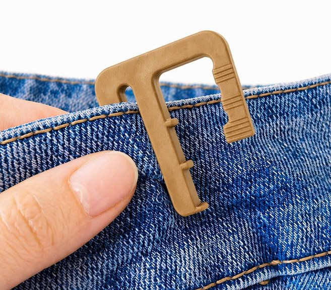 바로상점 바지 허리 줄이기 사이즈 조절 수선 E핀, 10개, 베이지