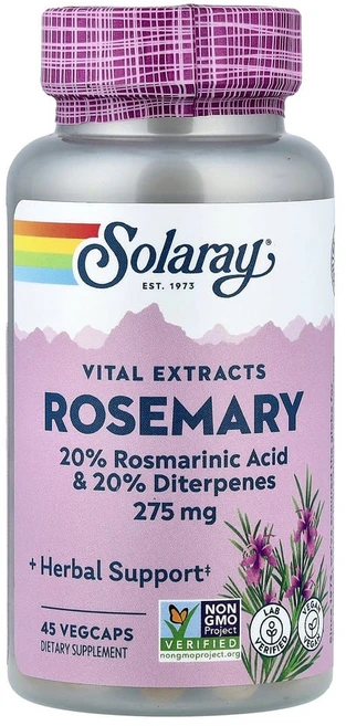 솔라레이 바이탈 추출물 로즈메리 275mg 베지 캡슐 45정, 1개 - 쿠팡