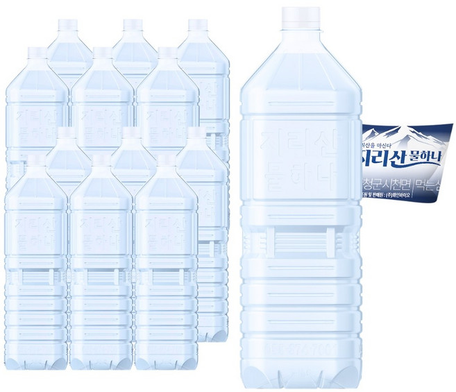 지리산물하나 ECO 생수, 2L, 6개