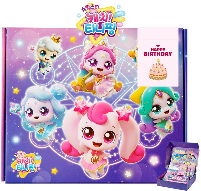 캐치티니핑 문구세트 정품선물박스 조카선물 9종세트, 1세트, 티니핑 문구세트+선물BOX(입학)