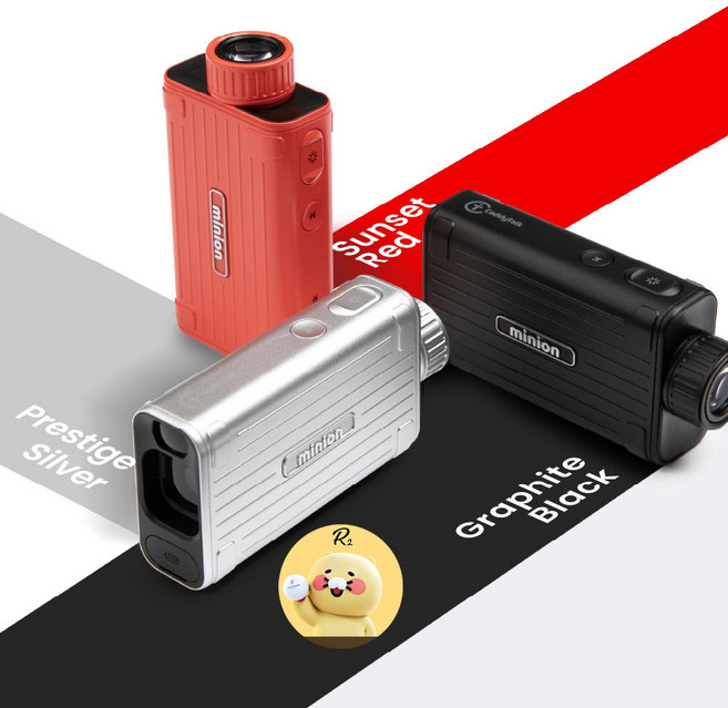 캐디톡 미니온2 골프 거리측정기, 실버 (케이스 포함), MINION2