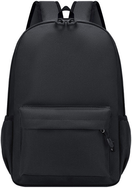 中小學生書包定製印logo培訓班補習袋禮品幼兒園兒童休閒雙肩揹包, 黑色