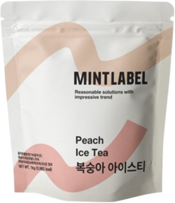 민트라벨 복숭아아이스티 파우더, 1kg