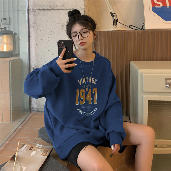 韓系美式 oversize 大學T
